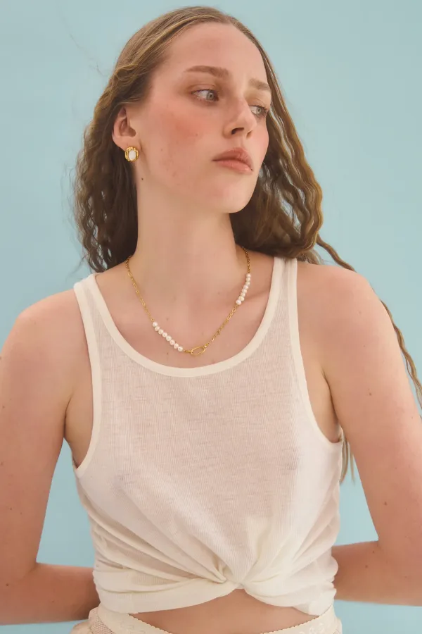 Gia Earrings Mother Of Pearl