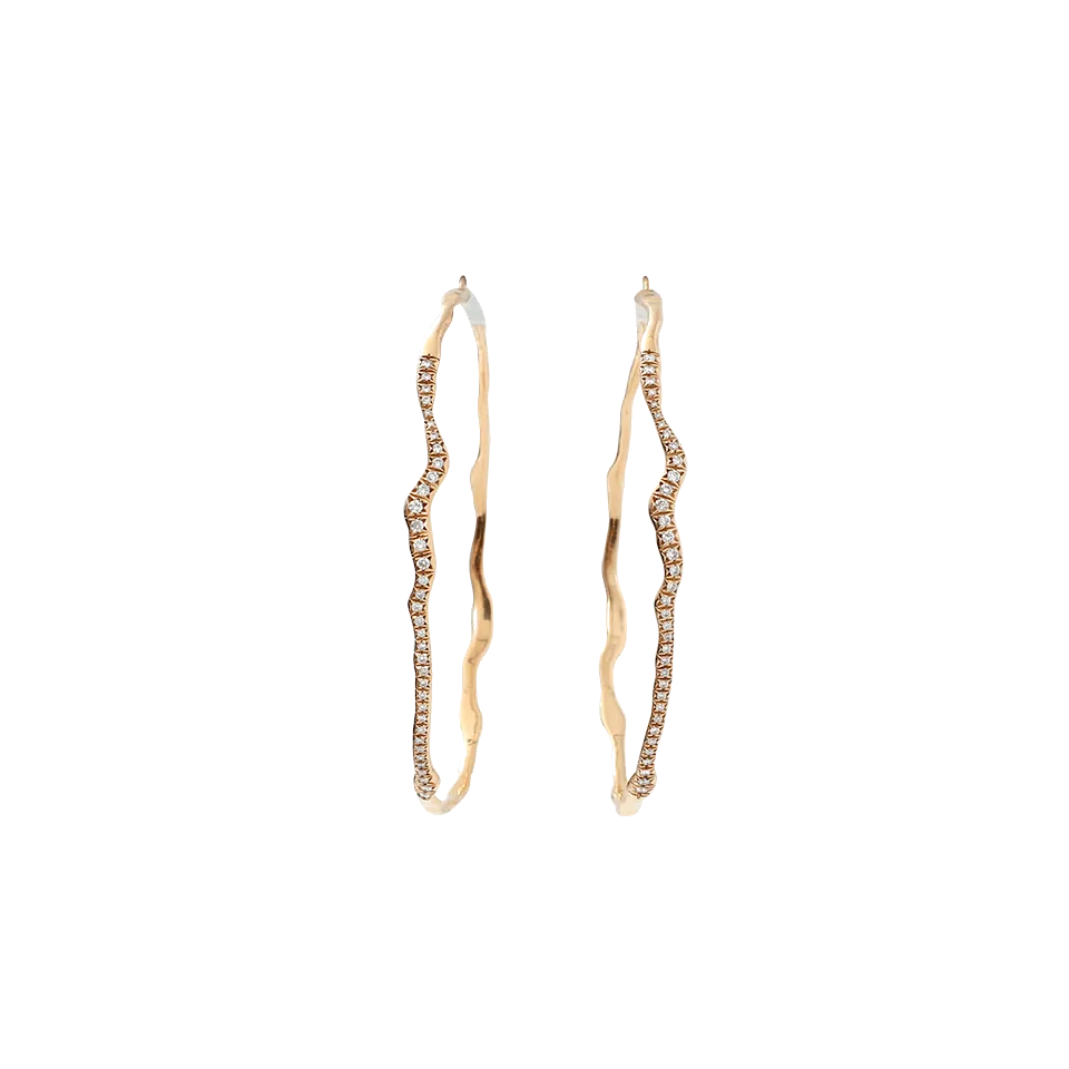 Gigi Antica Diamond Hoop Earrings