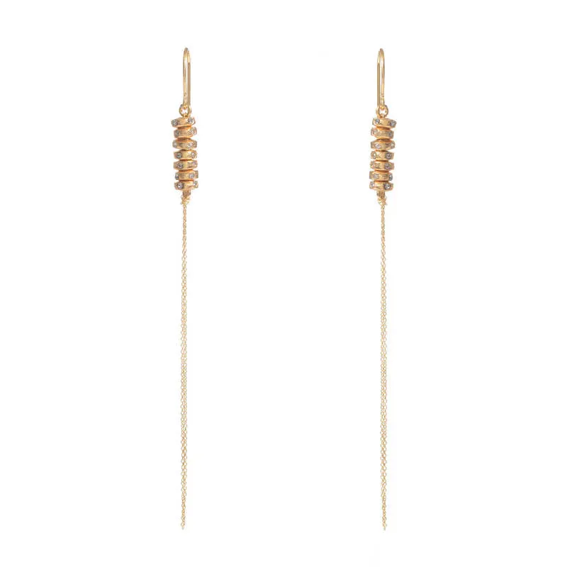 Gina Riley Short Crystal Stacked Earrings RR543