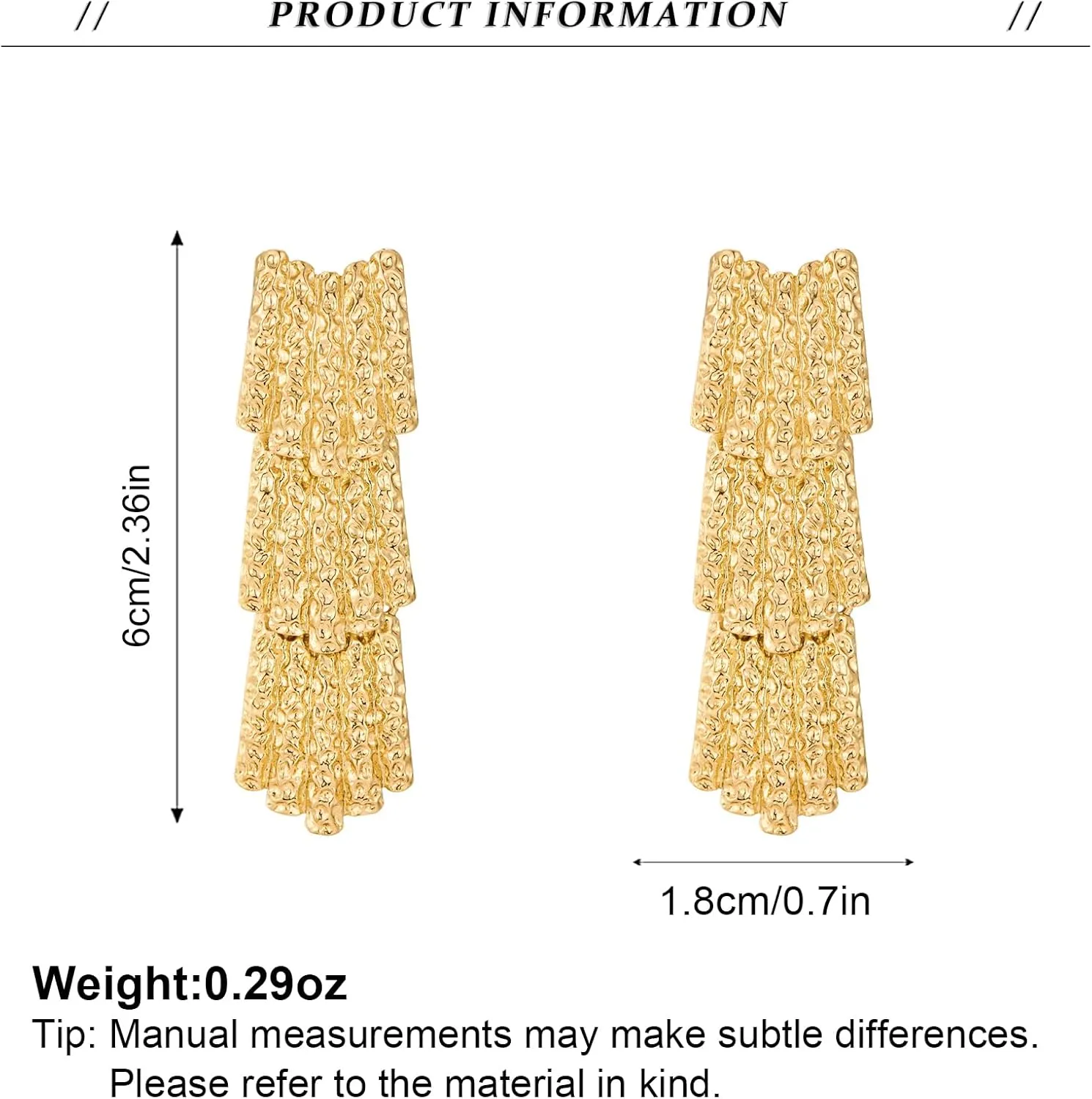 Gold Drop Dangle Earrings Long Dangle Earrings for Women Geometric Earrings…