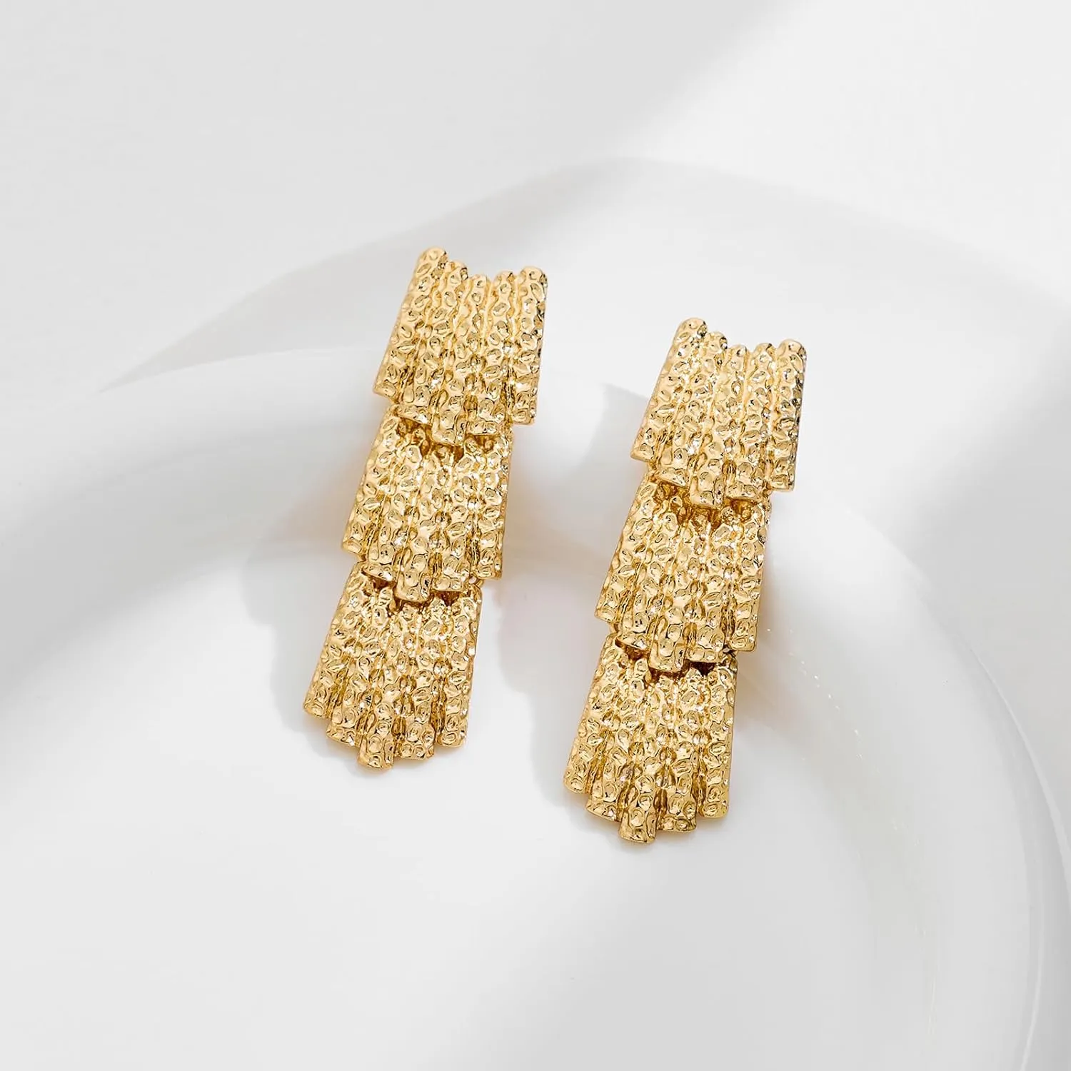 Gold Drop Dangle Earrings Long Dangle Earrings for Women Geometric Earrings…