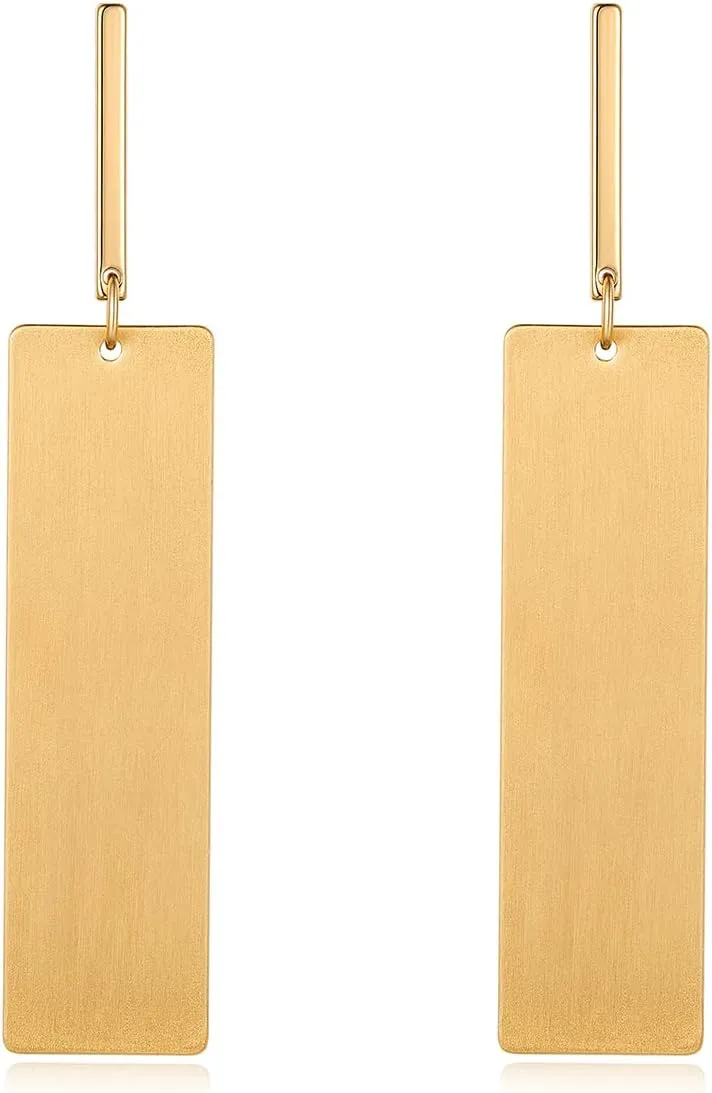 Gold Drop Dangle Earrings Long Dangle Earrings for Women Geometric Earrings…