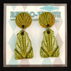 Gold Hawaiian Frog Earrings
