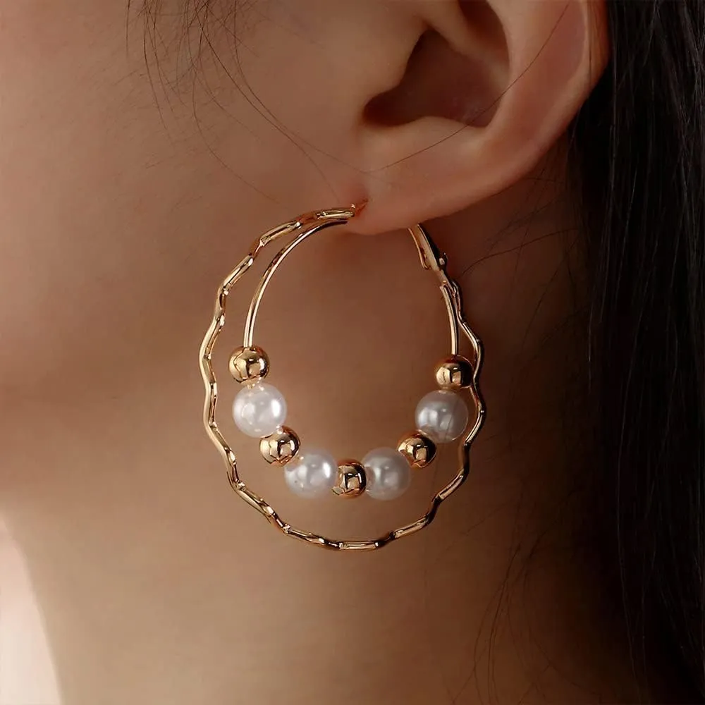 Gold Hoop Earrings for Women Silver Hoop Earrings Large Huggie Hoop Earrings Thick Gold Hoop Earrings Square Hoop Earrings Jewelry Present