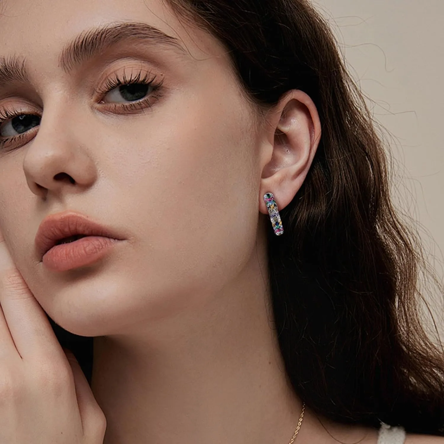 Gold Hoops Earrings for Women Non Tarnish Huggie Small Sterling Silver Hoop Earrings Clip On Dangle Hypoallergenic