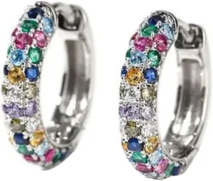 Gold Hoops Earrings for Women Non Tarnish Huggie Small Sterling Silver Hoop Earrings Clip On Dangle Hypoallergenic