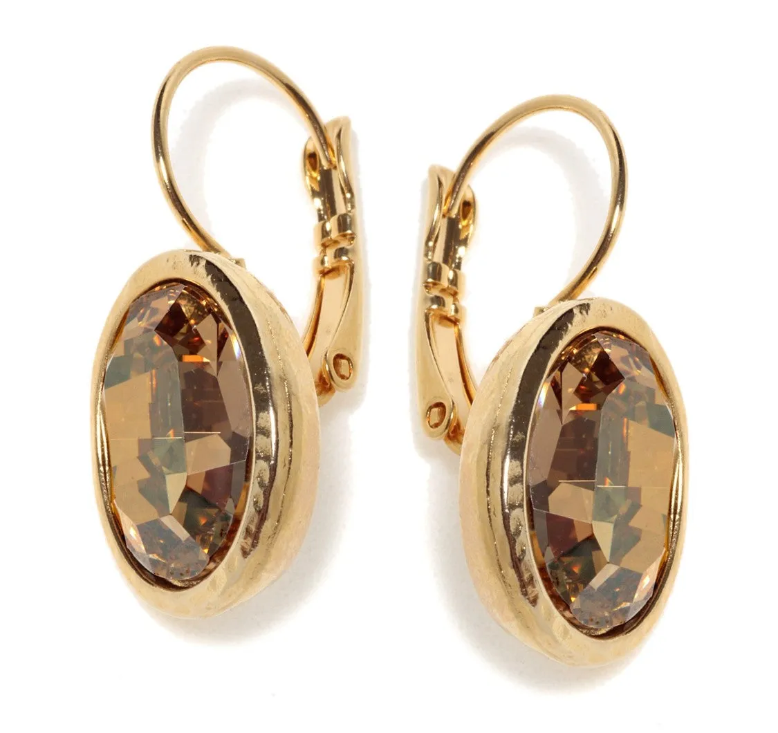 Golden Oval Earing