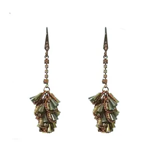 Green Crystal Earrings