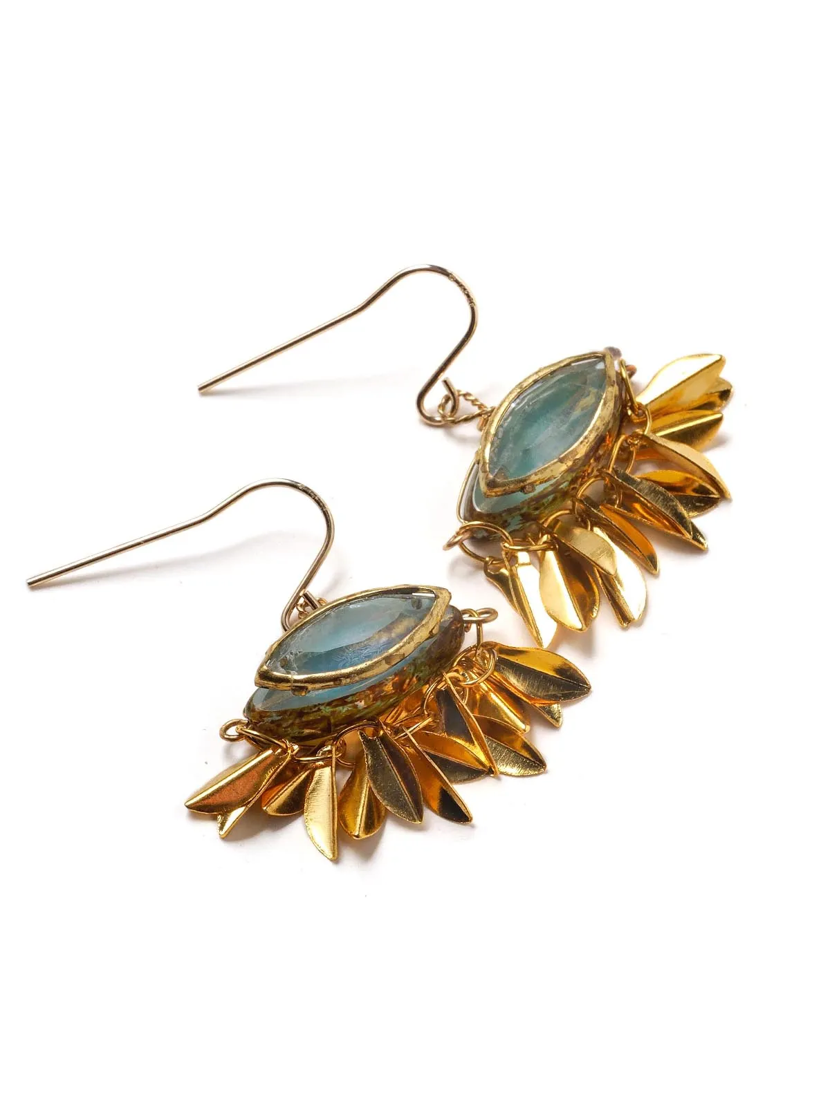 Green Eye Earrings