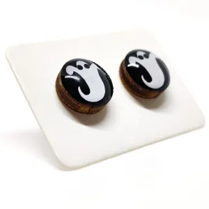 Halloween Ghost Stud Earrings by Candi Cove Designs