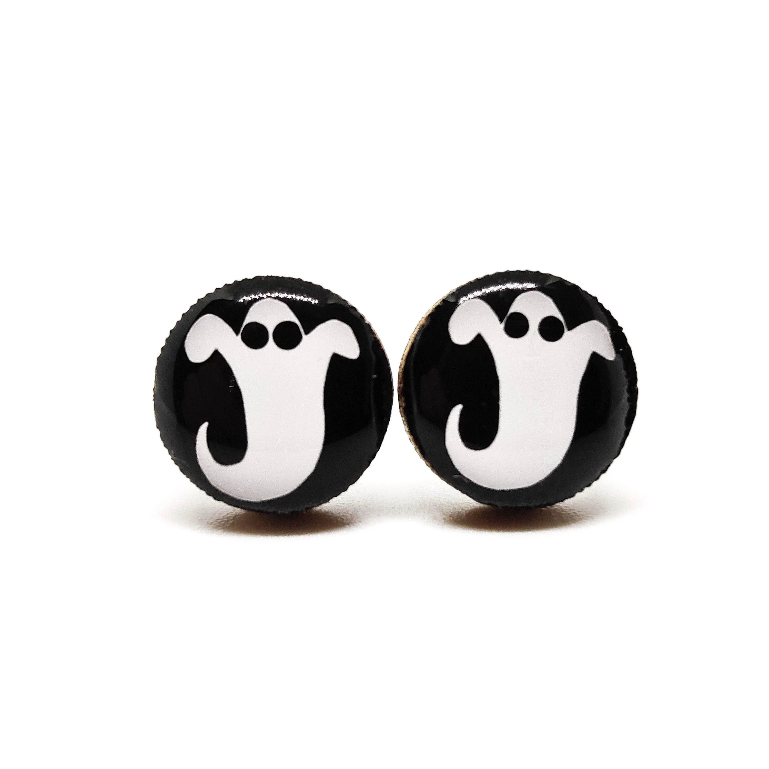 Halloween Ghost Stud Earrings by Candi Cove Designs