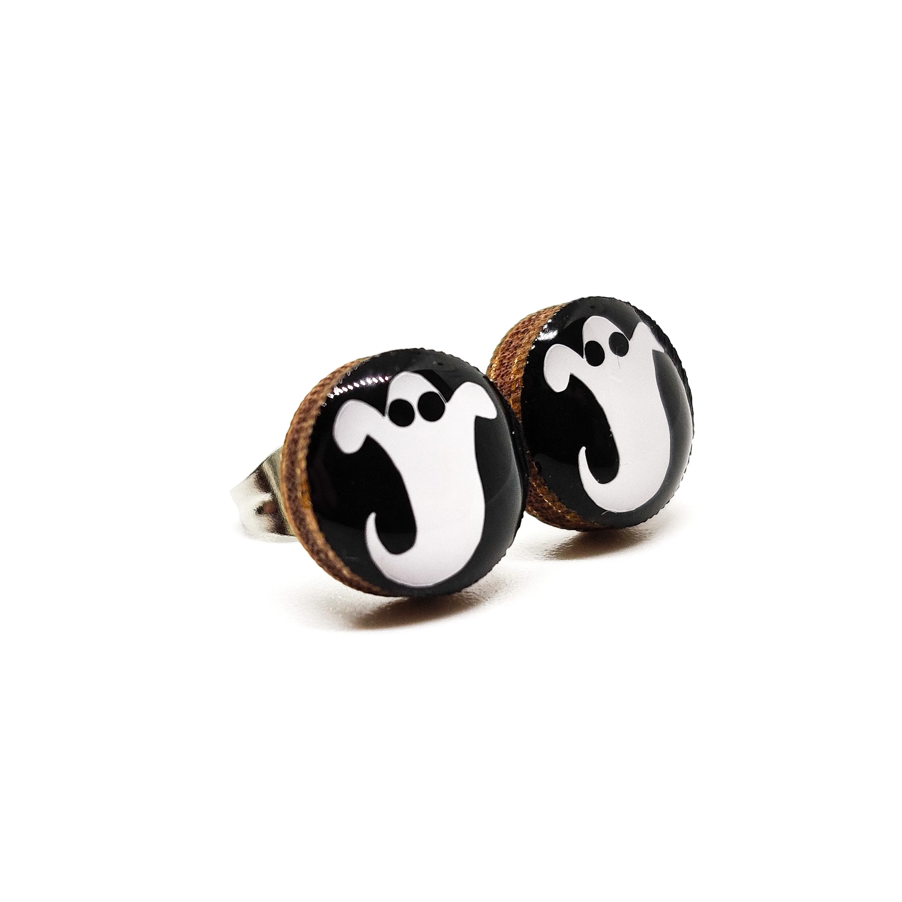 Halloween Ghost Stud Earrings by Candi Cove Designs