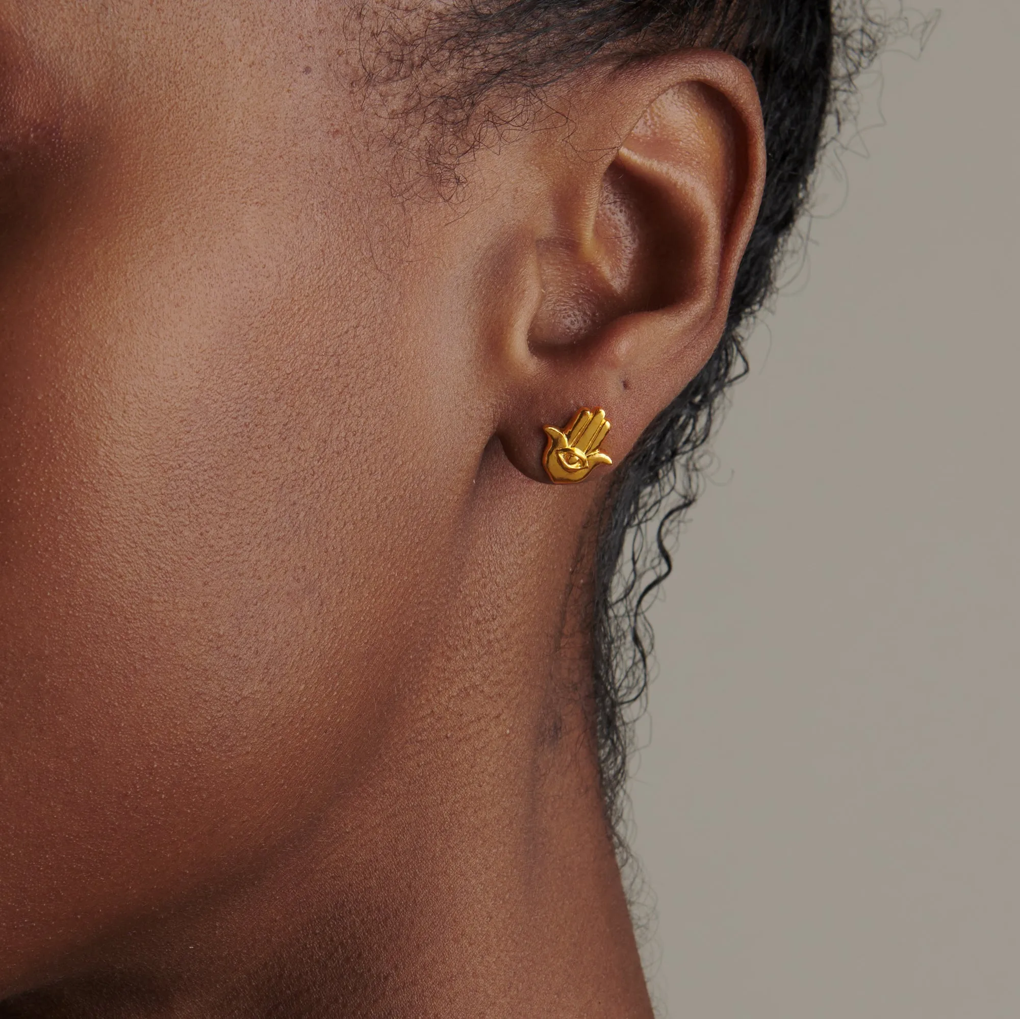 Hamsa Stud Earrings