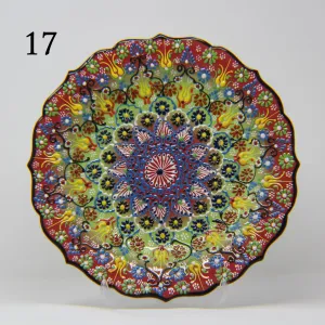 HAND MADE TURKISH CERAMIC PLATE, 30 cm(11.8") no17