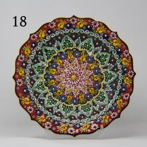 HAND MADE TURKISH CERAMIC PLATE, 30 cm(11.8") no18