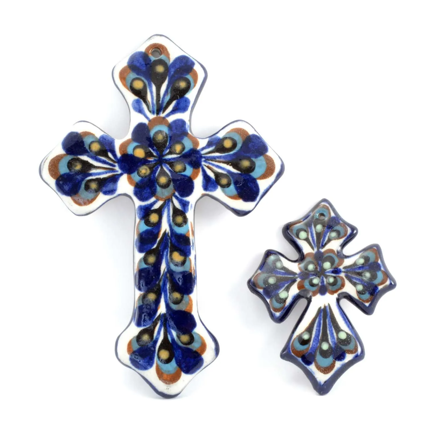 Hand-painted Ceramic Cross - Medium