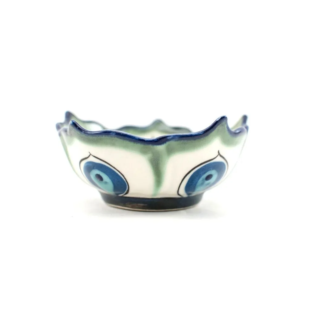 Hand-painted Ceramic Lotus Bowl - Small