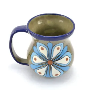 Hand-painted Floral Ceramic Coffee Mug