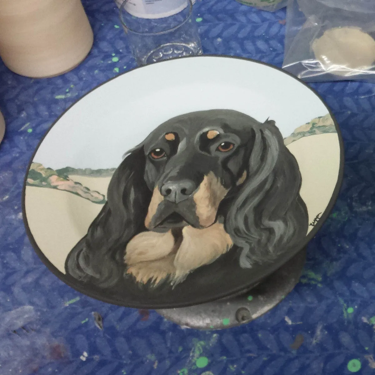 Hand Painted Gallery Style 11 Inch Plate