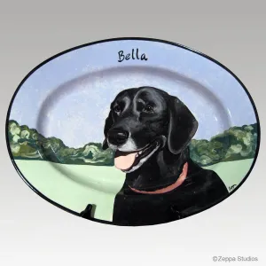 Hand Painted Gallery Style Rim Platter