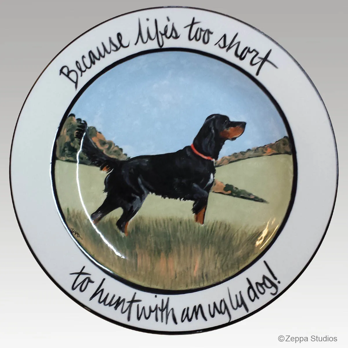 Hand Painted Message Style 11 inch Plate