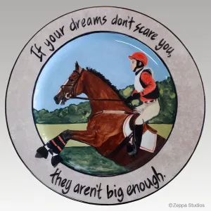 Hand Painted Message Style Rim Charger