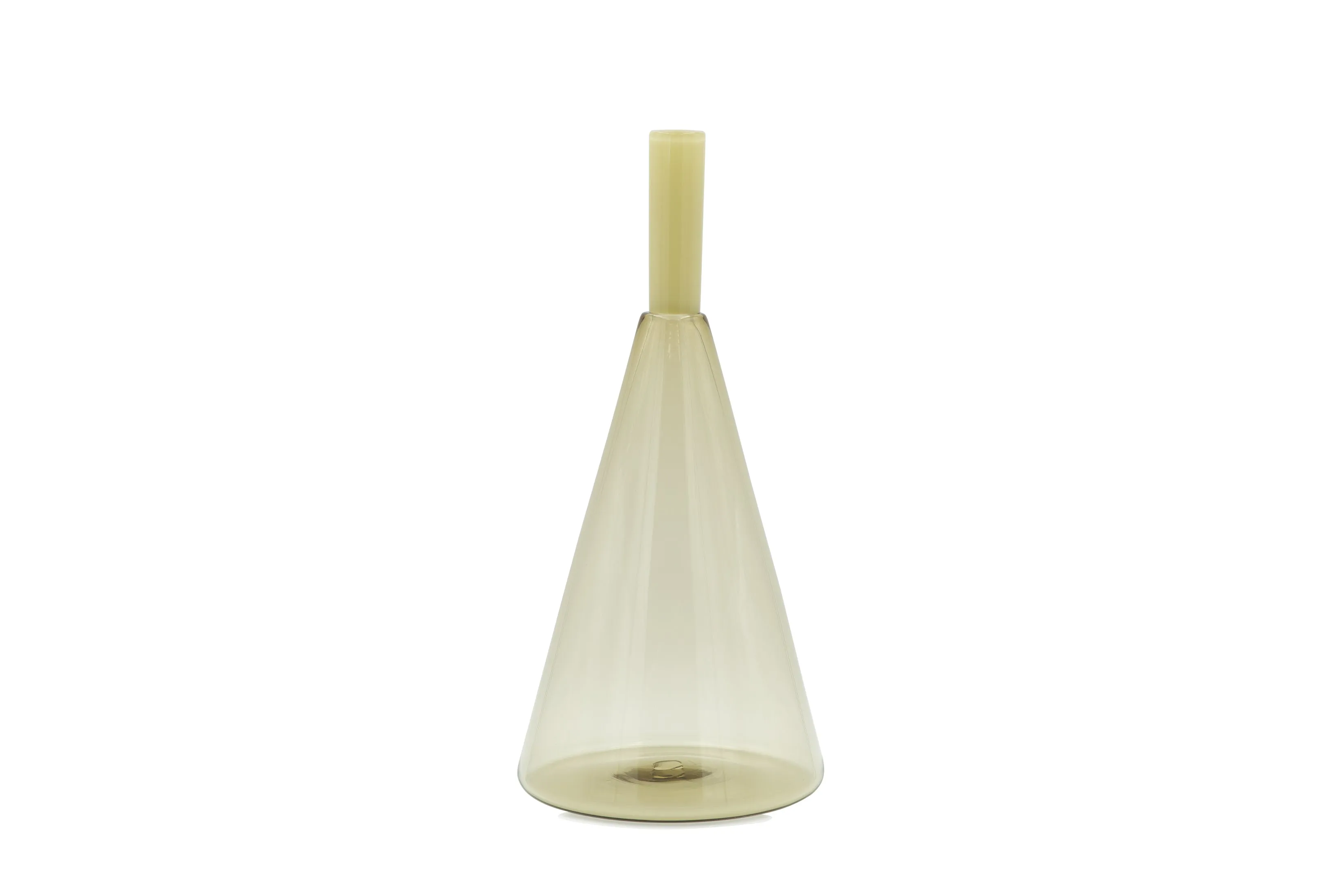 Handblown Cone Tube Top Vessel