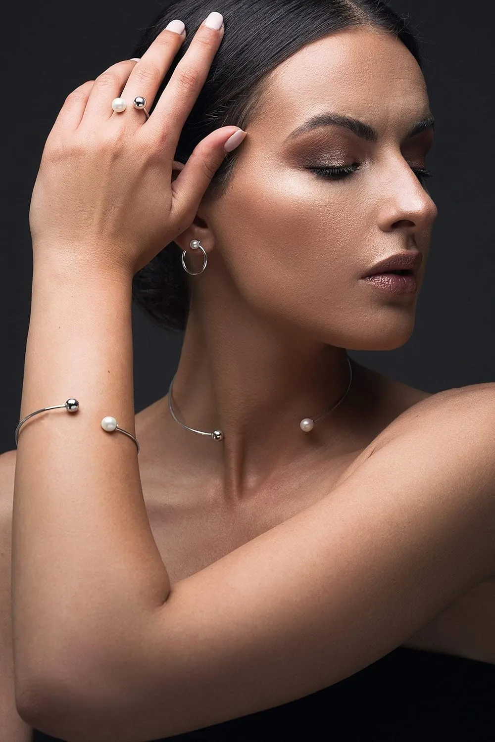 Handmade stud earrings Minimalist hoop earrings pearl stud earrings small hoop earrings hoop earrings with pearls mothers day valentines day gift