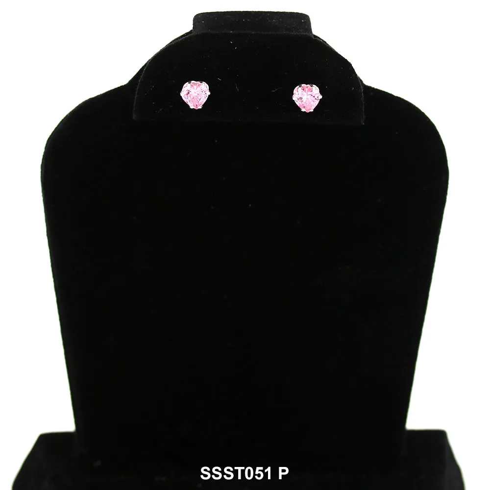 Heart 925 Sterling Silver Studs SSST051 P