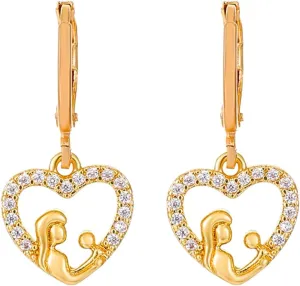 Hippo Earrings for Women Earrings Mother's Day Earrings Mother's Day Gifts 6 Pairs Chunky Hoop Earrings Set for