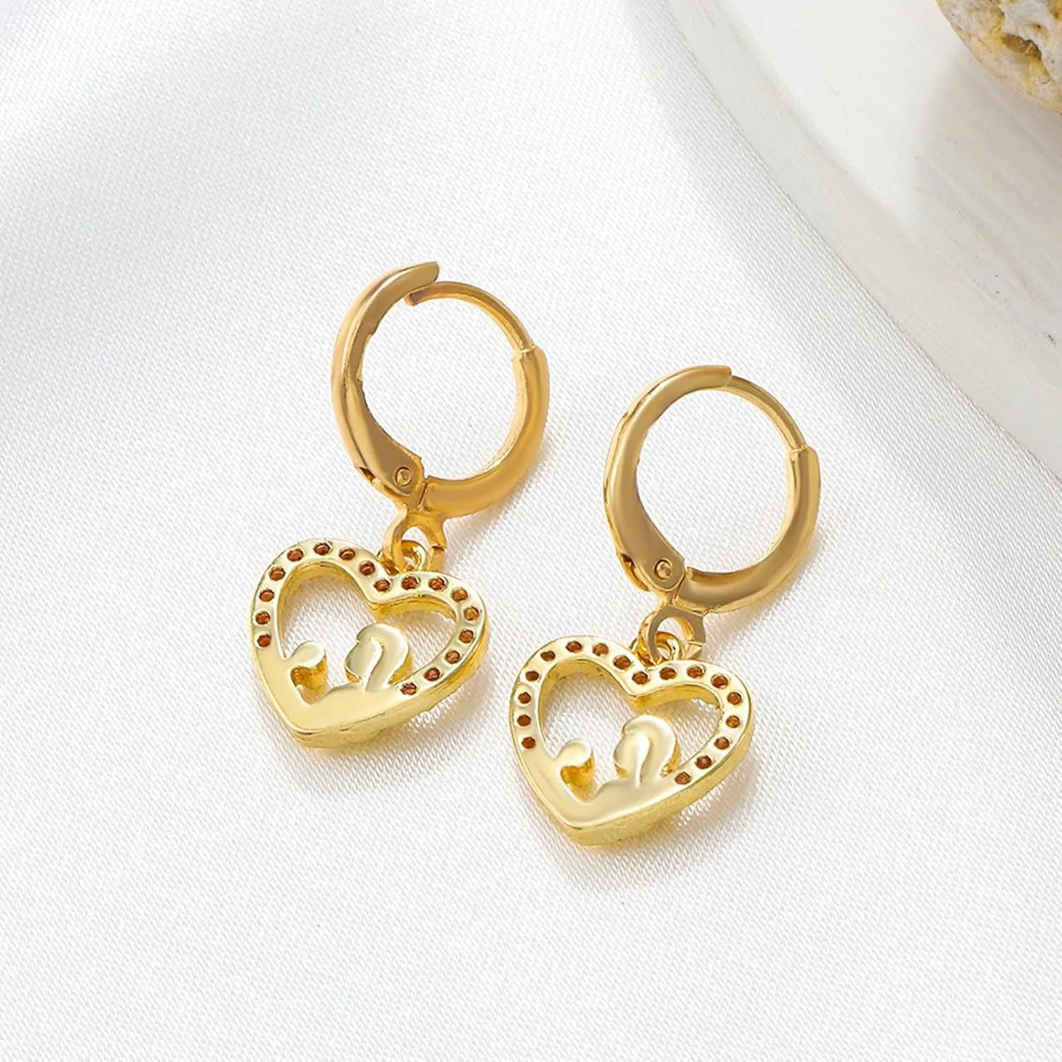 Hippo Earrings for Women Earrings Mother's Day Earrings Mother's Day Gifts 6 Pairs Chunky Hoop Earrings Set for
