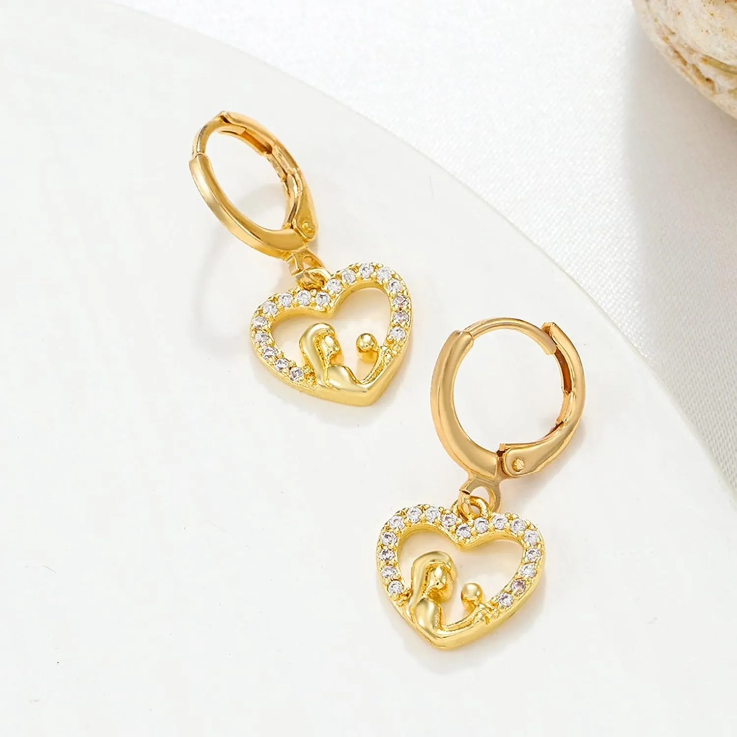 Hippo Earrings for Women Earrings Mother's Day Earrings Mother's Day Gifts 6 Pairs Chunky Hoop Earrings Set for