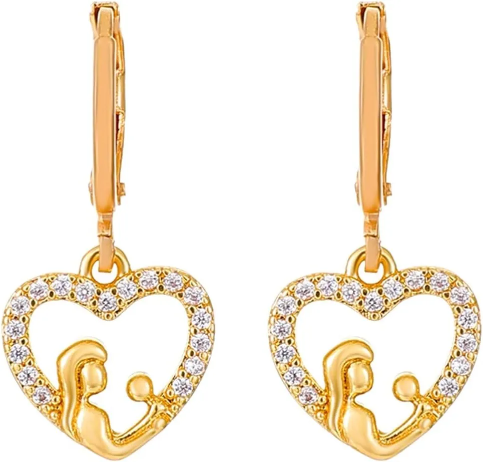 Hippo Earrings for Women Earrings Mother's Day Earrings Mother's Day Gifts 6 Pairs Chunky Hoop Earrings Set for
