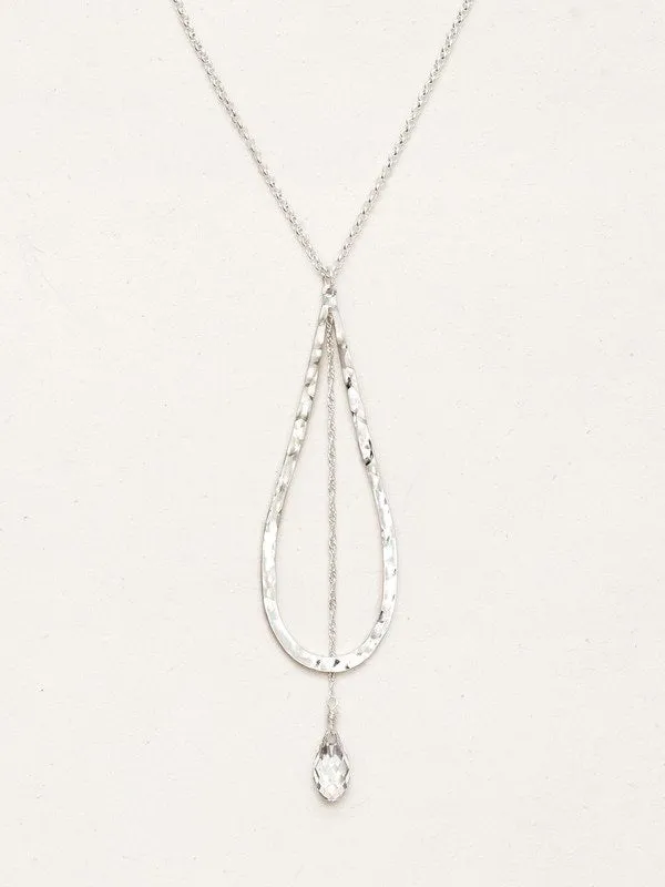 Holly Yashi Celestine Drop Necklace - Silver