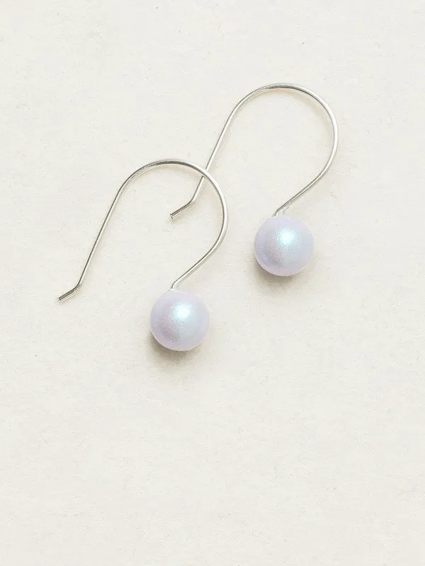 Holly Yashi Julianna Pearl Drop Earrings - Iridescent Blue/Silver