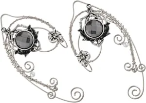 Homoyoyo 1 Pair Vintage Petal Ear Non Piercing Earrings for Women Lightweight Fairy Ear Accessories for Halloween Cosplay and Festivals Elegant Present Idea for Any Occasion