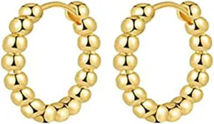 Hoop Earrings Pack for Women Earrings Small Minimalist Earrings Twisted Twisted Circle Earrings For Women (A, One Size), inHc8IxiU