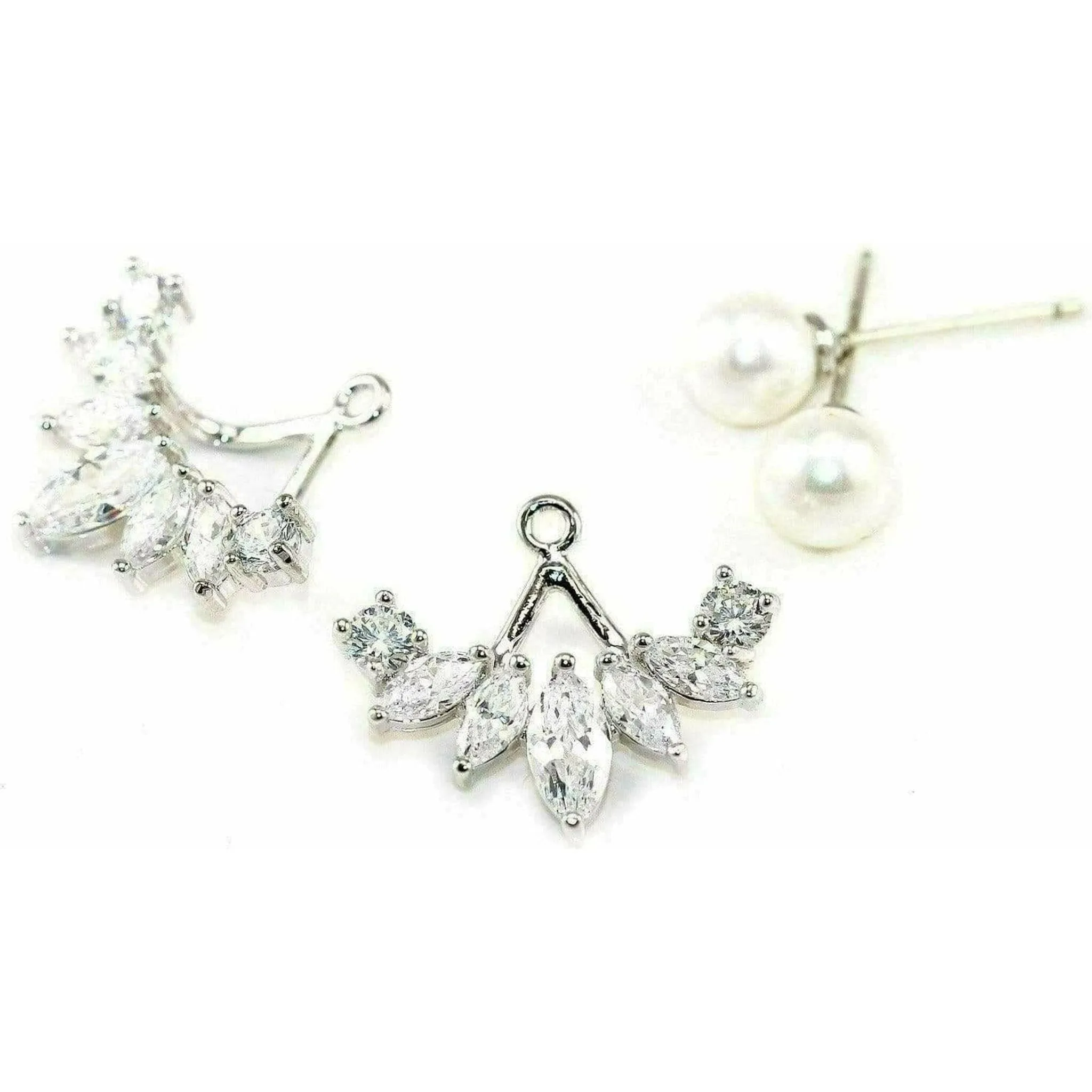 Iced Pearl Ear Jacket
