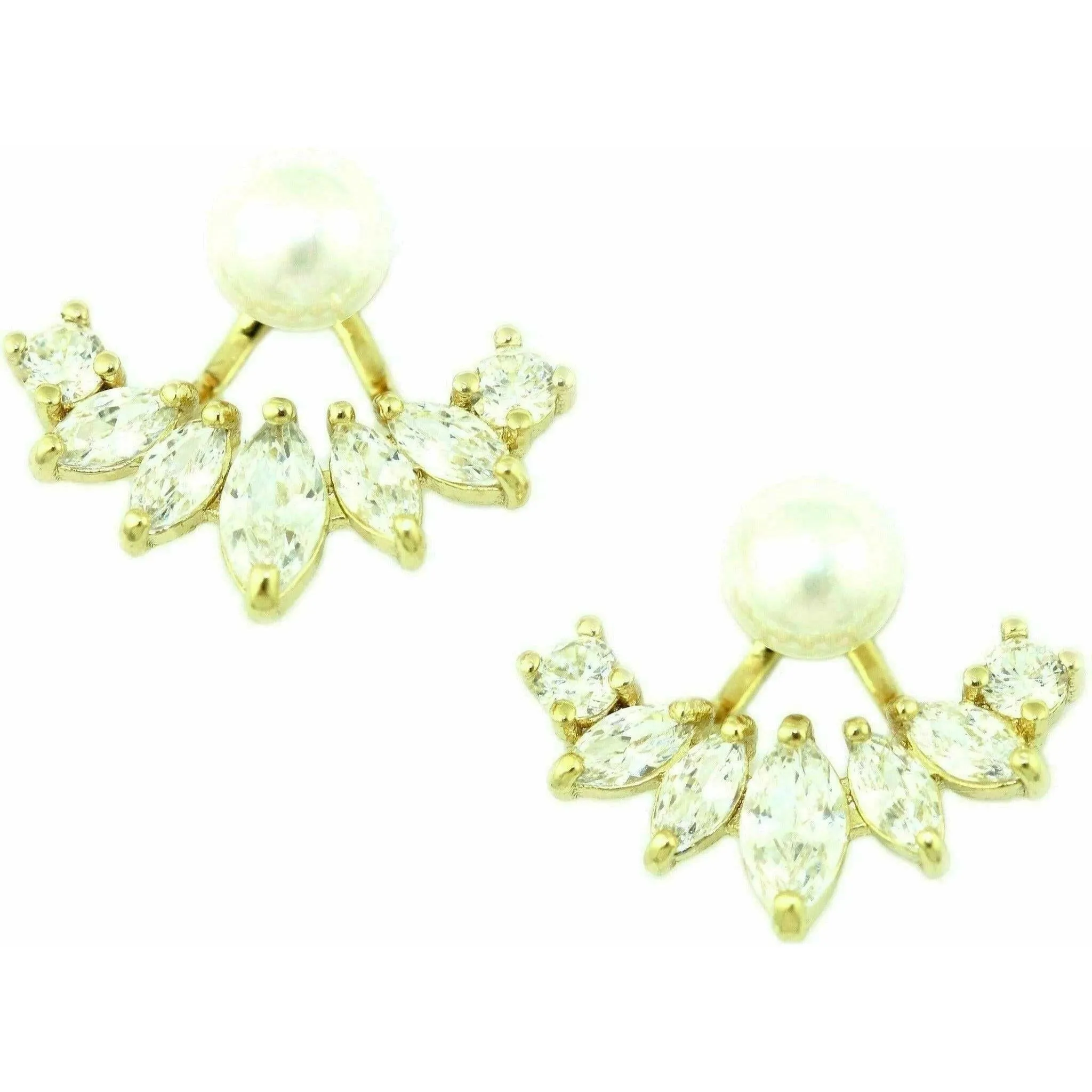 Iced Pearl Ear Jacket