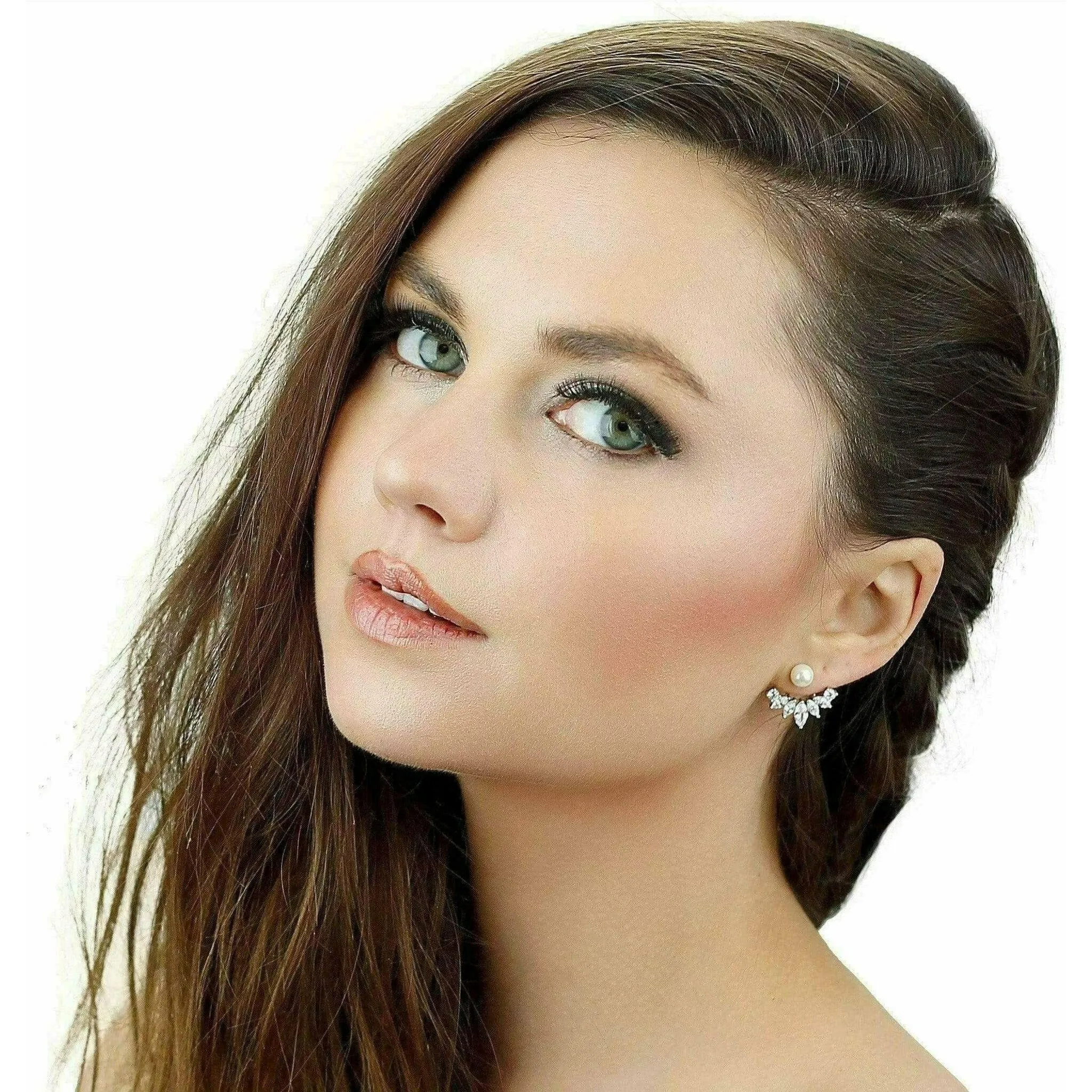 Iced Pearl Ear Jacket