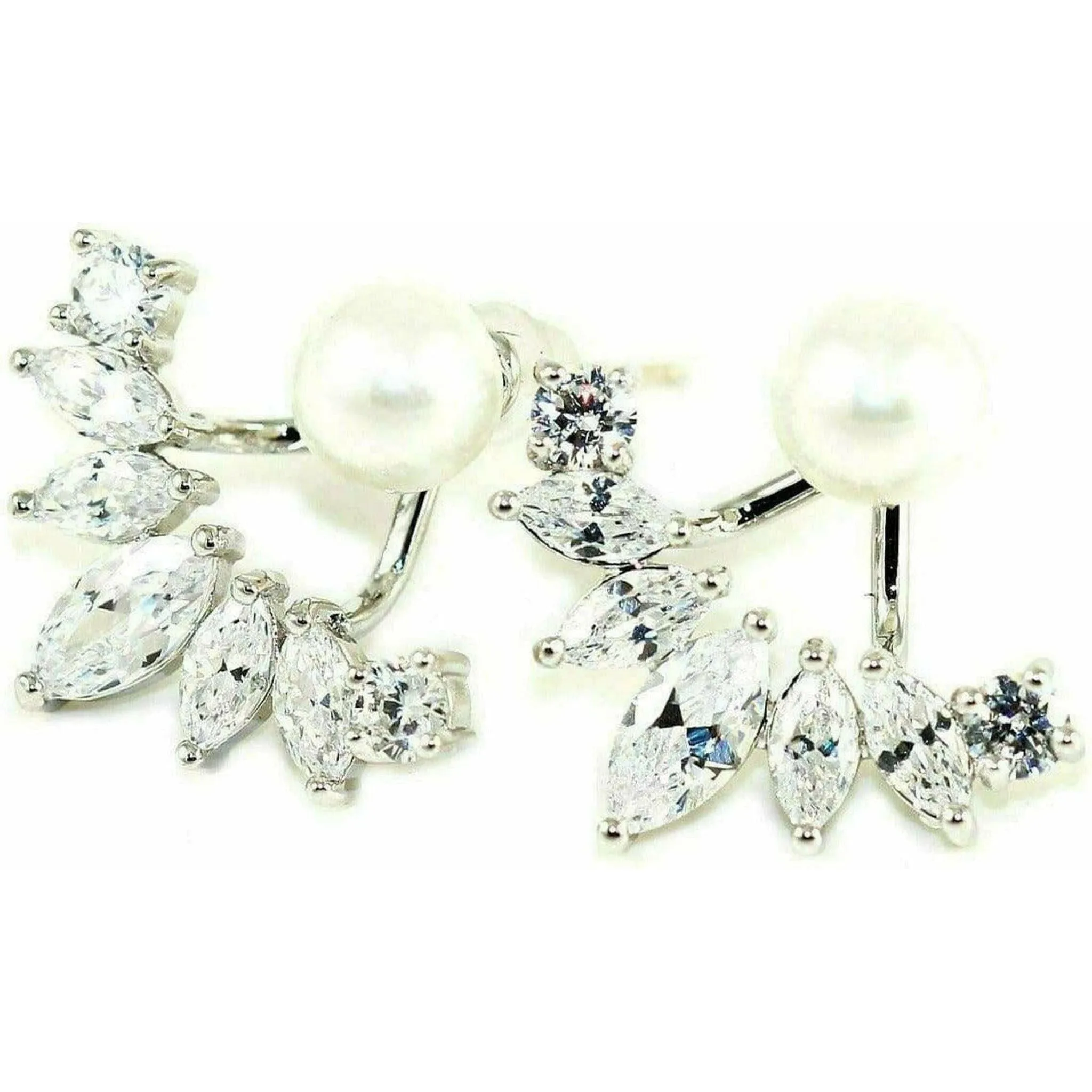 Iced Pearl Ear Jacket