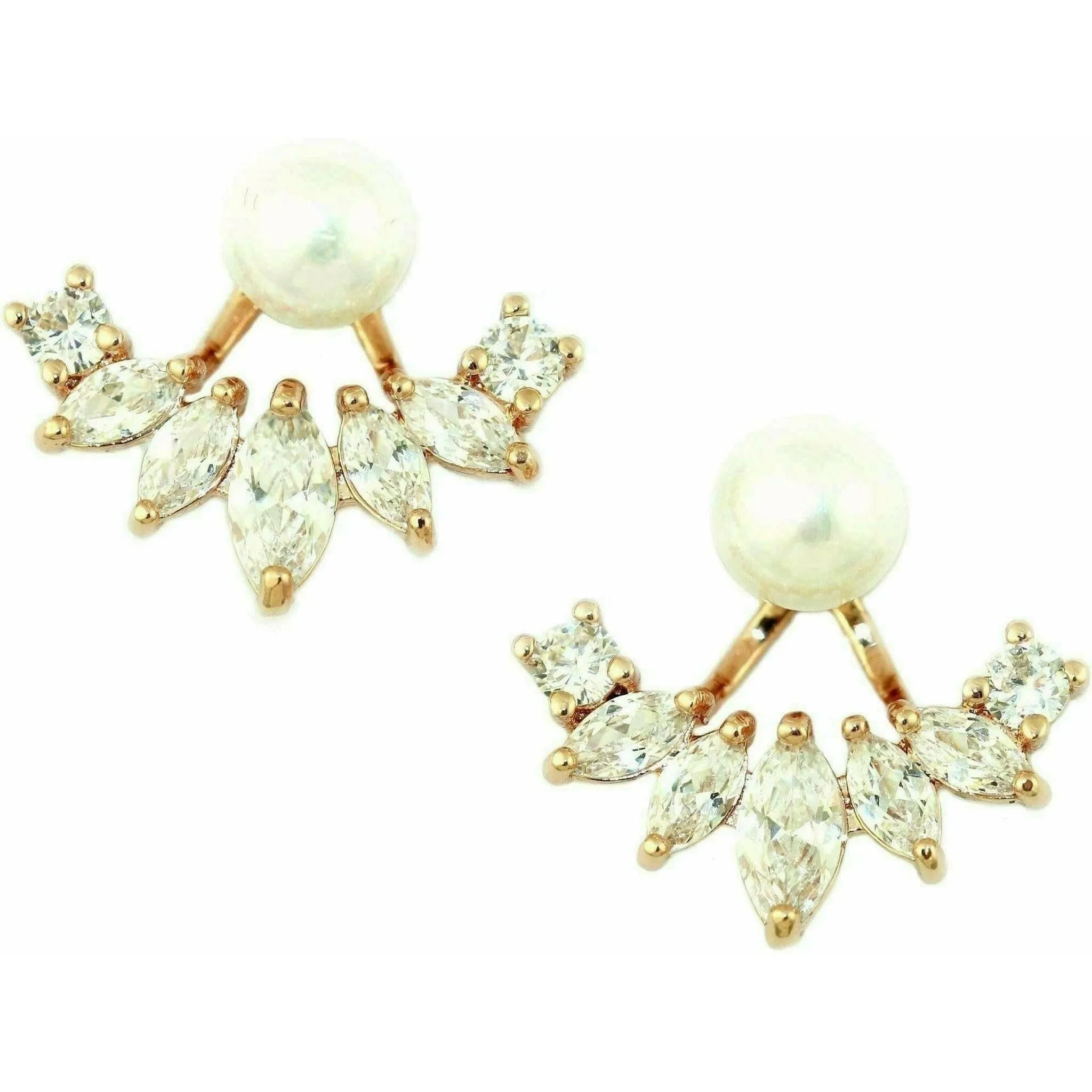 Iced Pearl Ear Jacket