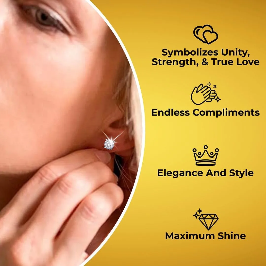 IGI Certified 0.5 to 1 Carat Lab Grown Diamond Stud Earrings for Women And Men In Platinum Or Gold G-H SI Jewelry Gifts Anniversary Birthday Mothers Day Gifts for Her