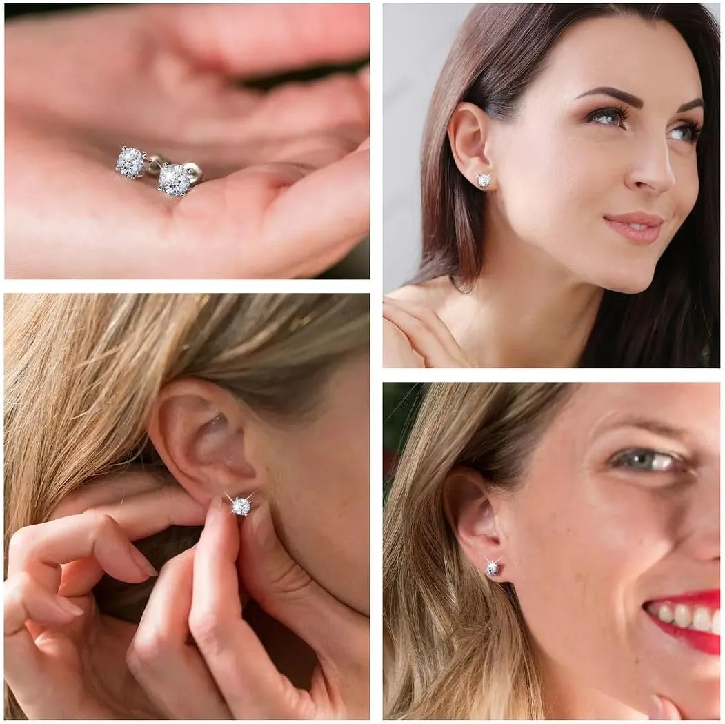 IGI Certified 0.5 to 1 Carat Lab Grown Diamond Stud Earrings for Women And Men In Platinum Or Gold G-H SI Jewelry Gifts Anniversary Birthday Mothers Day Gifts for Her
