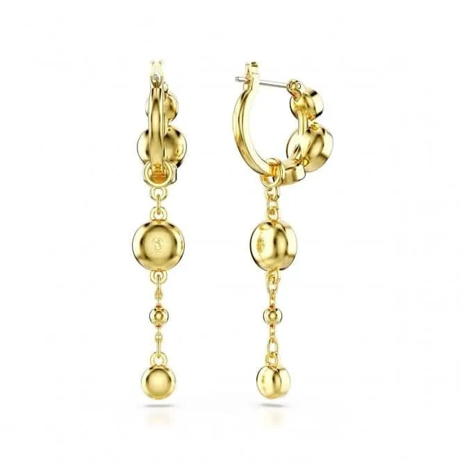Imber Round Cut White Gold-tone Plated Drop Earrings 5680097