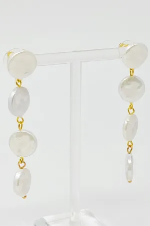 In Napoli Shell Pearl Drop Earrings