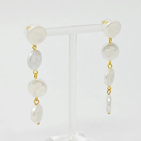 In Napoli Shell Pearl Drop Earrings