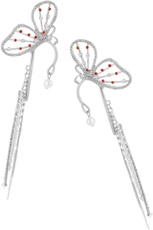 Innovative Design Tassel Ear Cuff Earrings Women's Non-piercing Dangle Earrings Fashionable for Evening Outfits