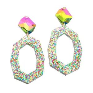 Jaci Crystal and Glitter Earrings