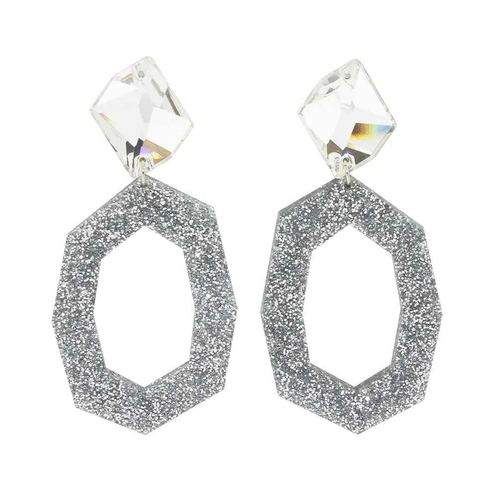 Jaci Crystal and Glitter Earrings